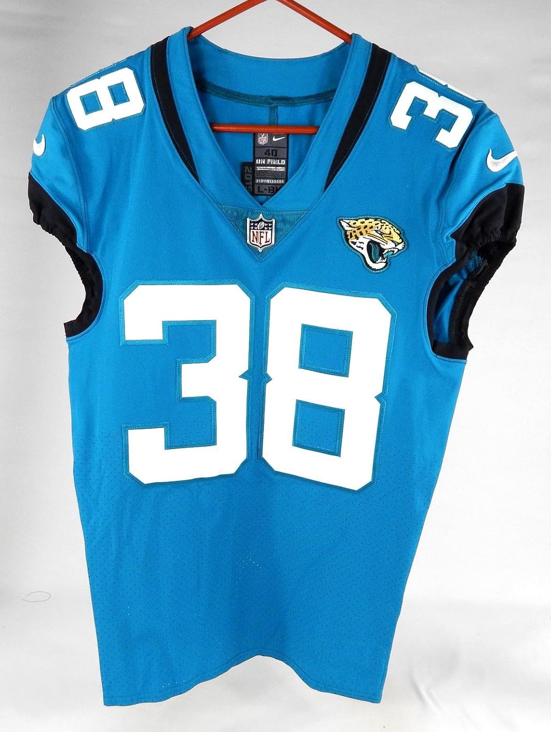2019 Jacksonville Jaguars #38 Game Issued Jersey Np Rem 40 DP75016 - Unsigned NFL Game Used Jerseys