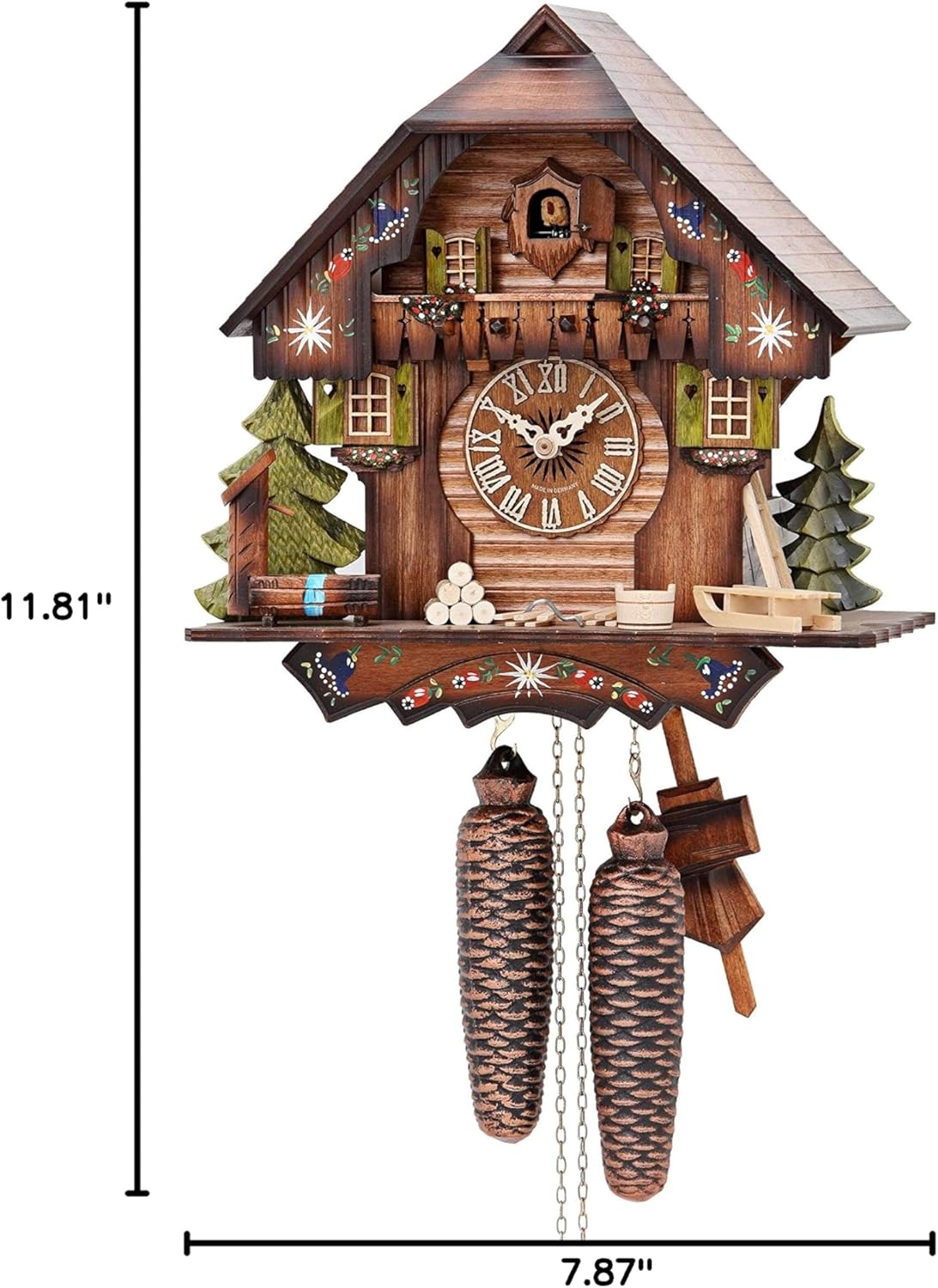 ISDD Cuckoo Clock Black Forest house KA 876 EX