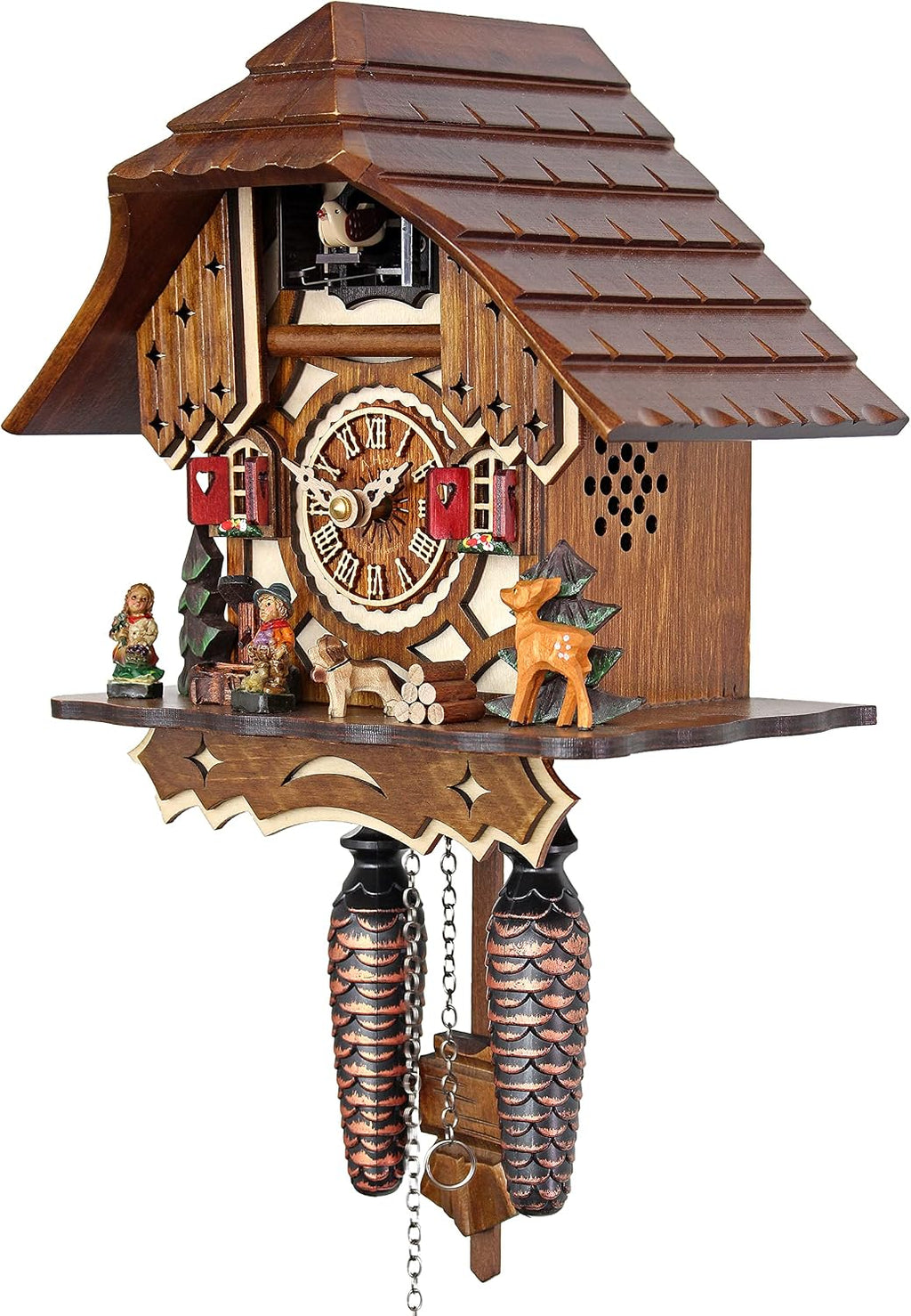 Quartz Cuckoo Clock - The Half-timbered House AH 20 QM