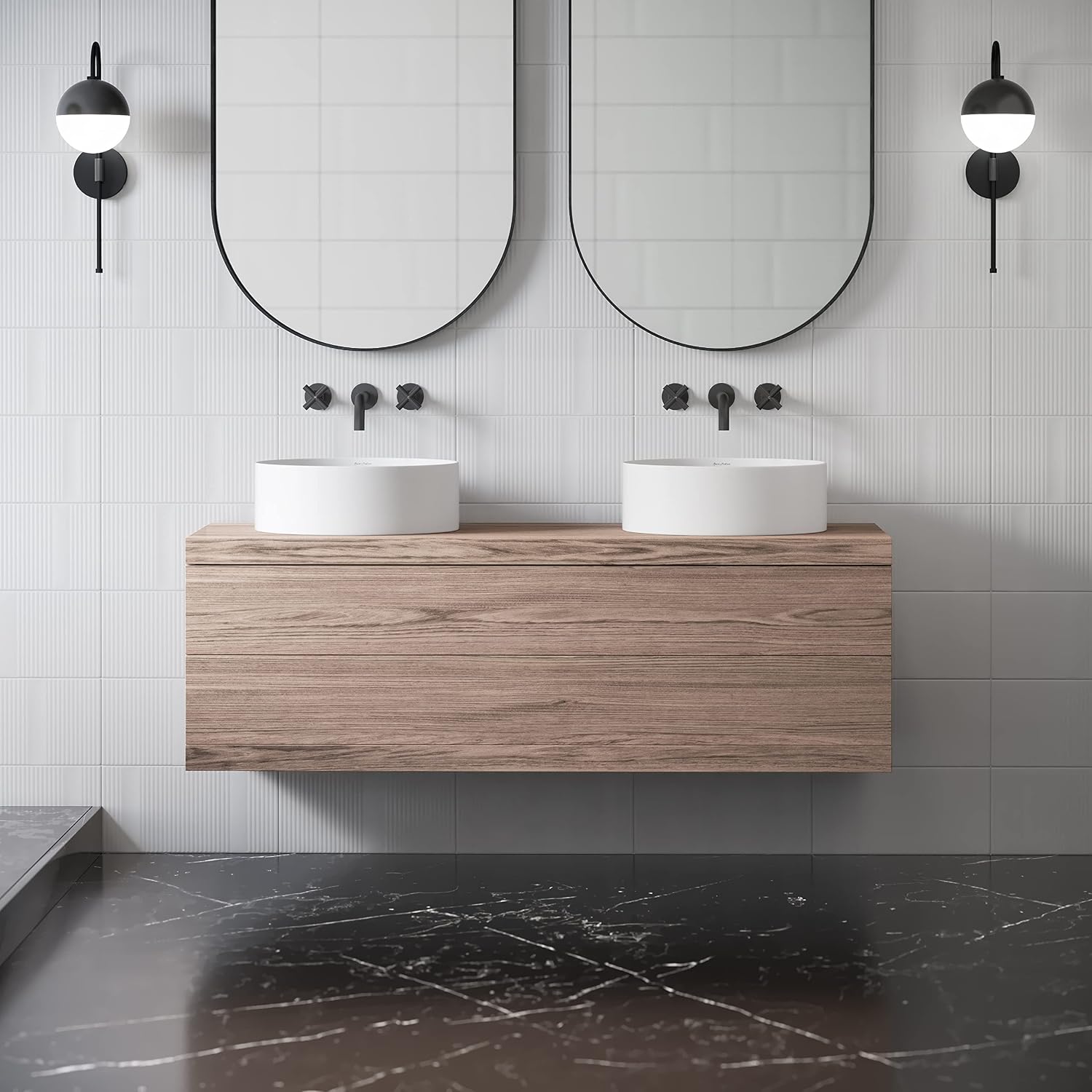 Beau 16.5' Round Vessel Bathroom Sink in Matte White