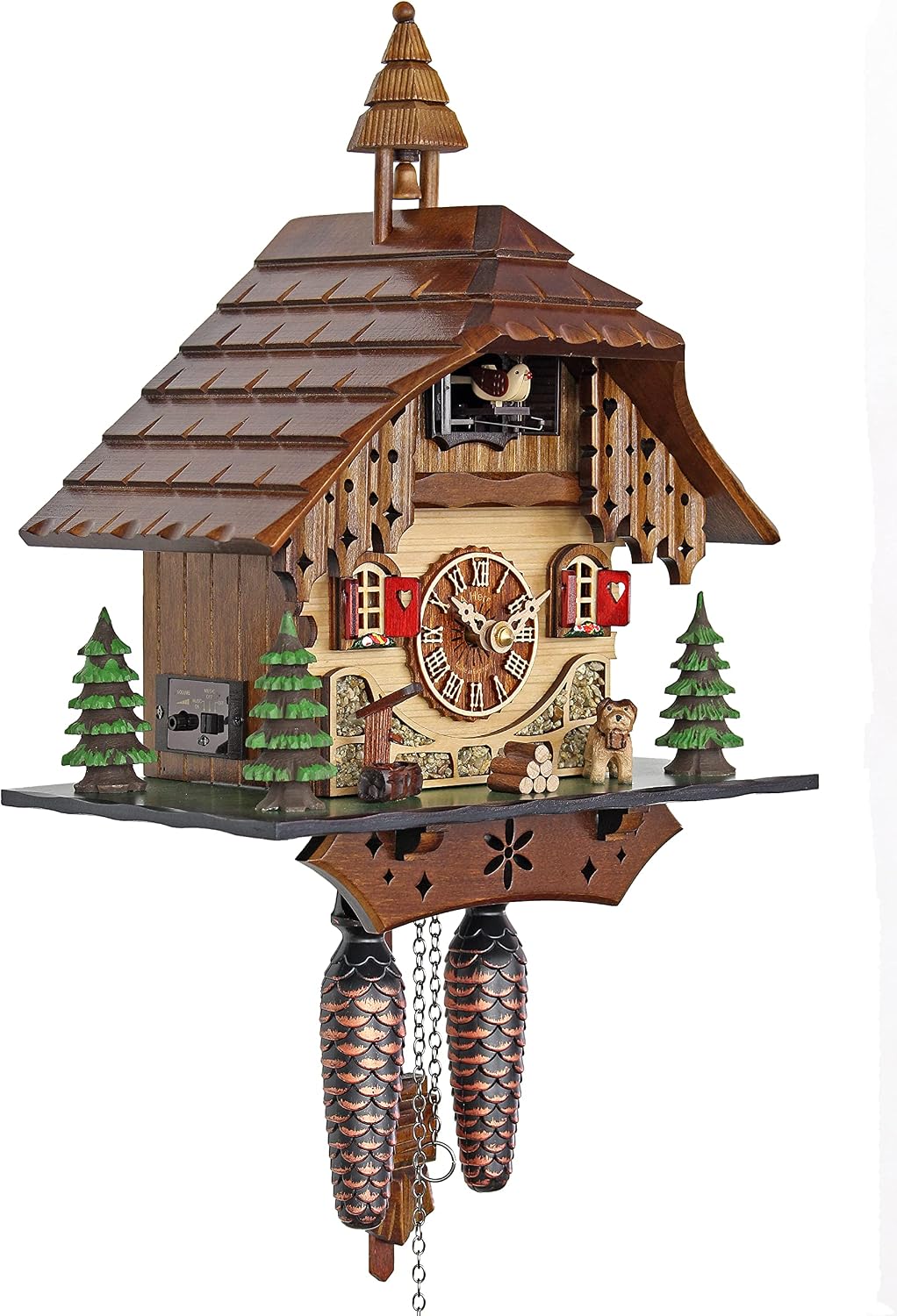 HerrZeit Quartz Cuckoo Clock - The Black Forest Farm House AH 27 QM