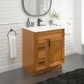 30' Shaker Bathroom Vanity Sink Base with Drawers (Ready-to-Assemble) (Maple Shaker Vanity Base)