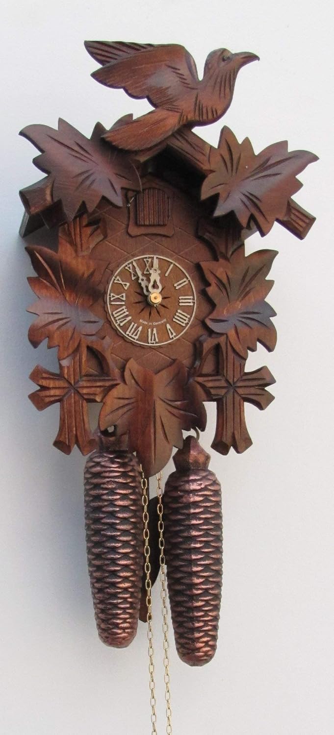 German Hand Carved Cuckoo Clock with Eight-day Movement