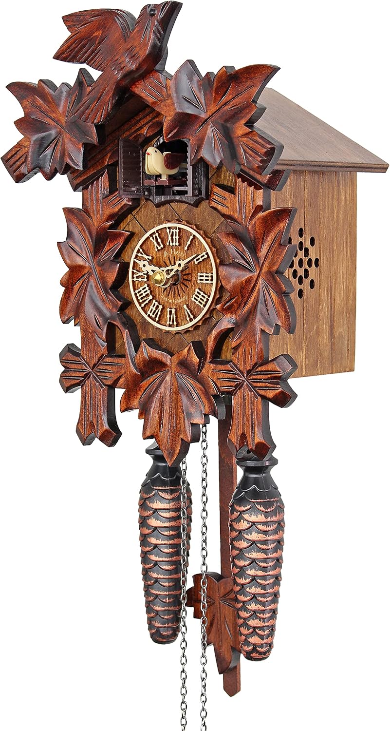 Quartz Cuckoo Clock - The Traditional Vine Leaves AH 40/1 QM