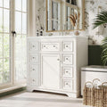 Bellemave 36' Bathroom Vanity with Basin Sink, Single Vanity Set, Vanity and Basin Sink Combo with One Cabinet and Six Drawers for Bathroom, No Mirror (White)