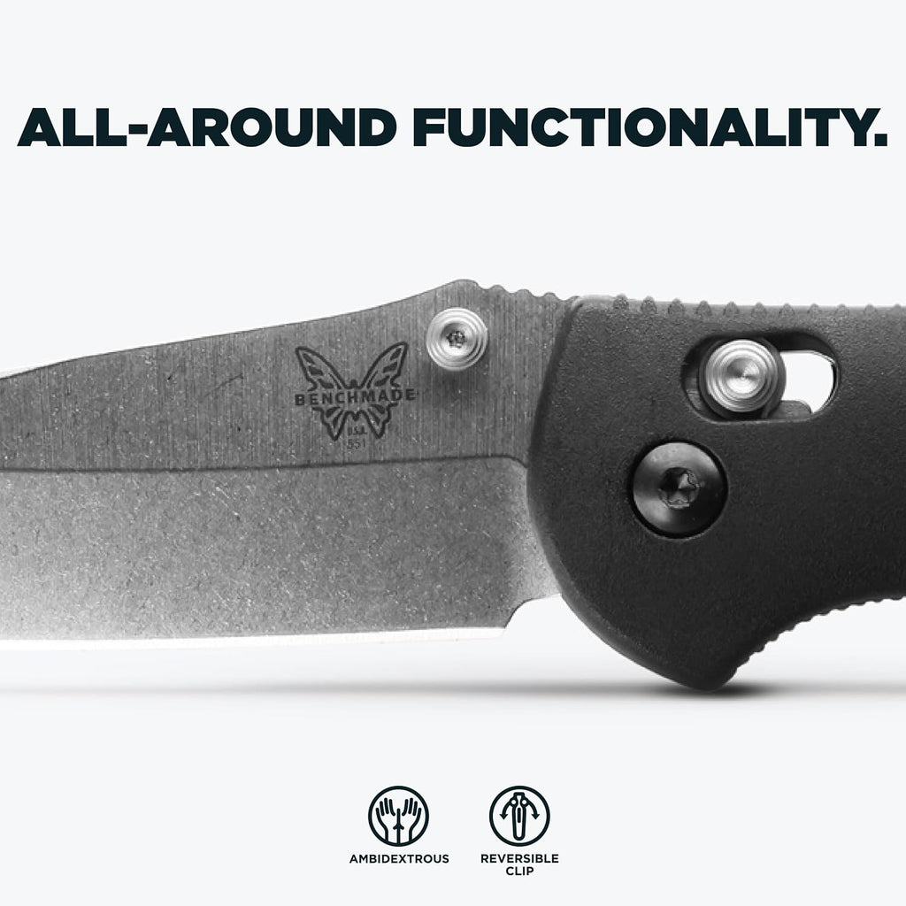 Benchmade - Griptilian Knife, Plain Edge, Nylon Handle