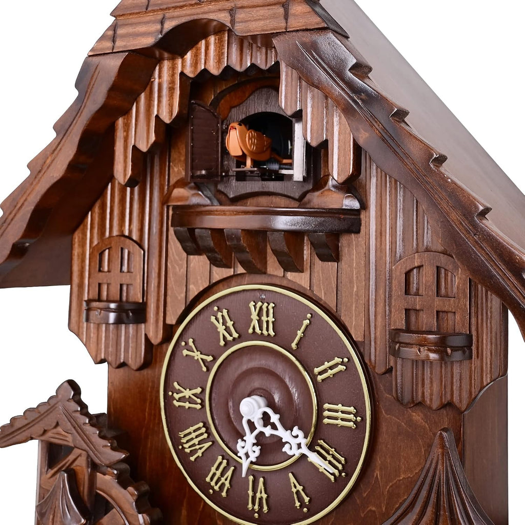 Kendal Cuckoo Clock Vintage Wall Clock Handcrafted Wood Cuckoo Clock Black Forest House Home Decor MX207C