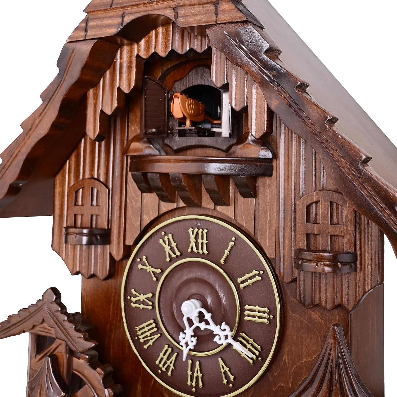 Kendal Cuckoo Clock Vintage Wall Clock Handcrafted Wood Cuckoo Clock Black Forest House Home Decor MX207C
