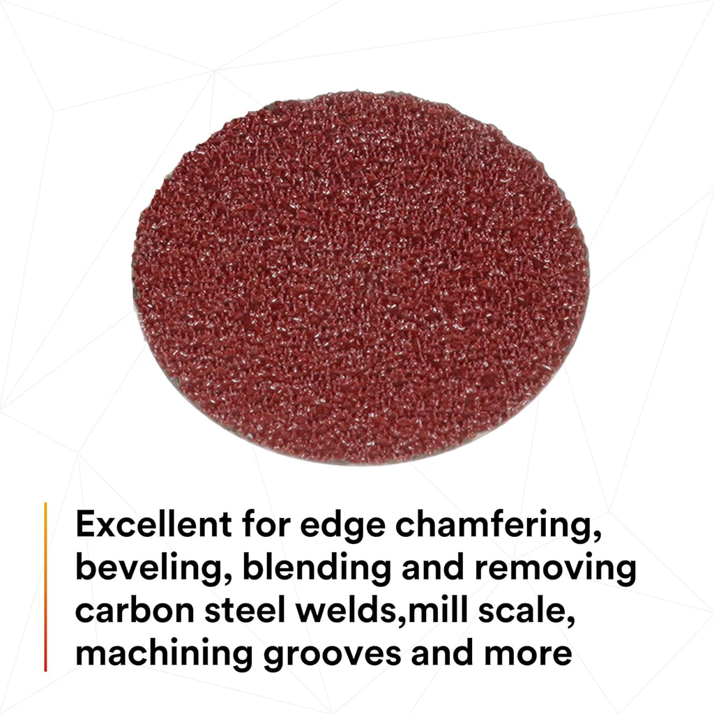 3M Cubitron II Fibre Roloc Disc 982C TR, Speed-Lok TR Quick-Change Attachment, Ceramic Aluminum Oxide, 2' Diameter, 60 Grit (Pack of 200)