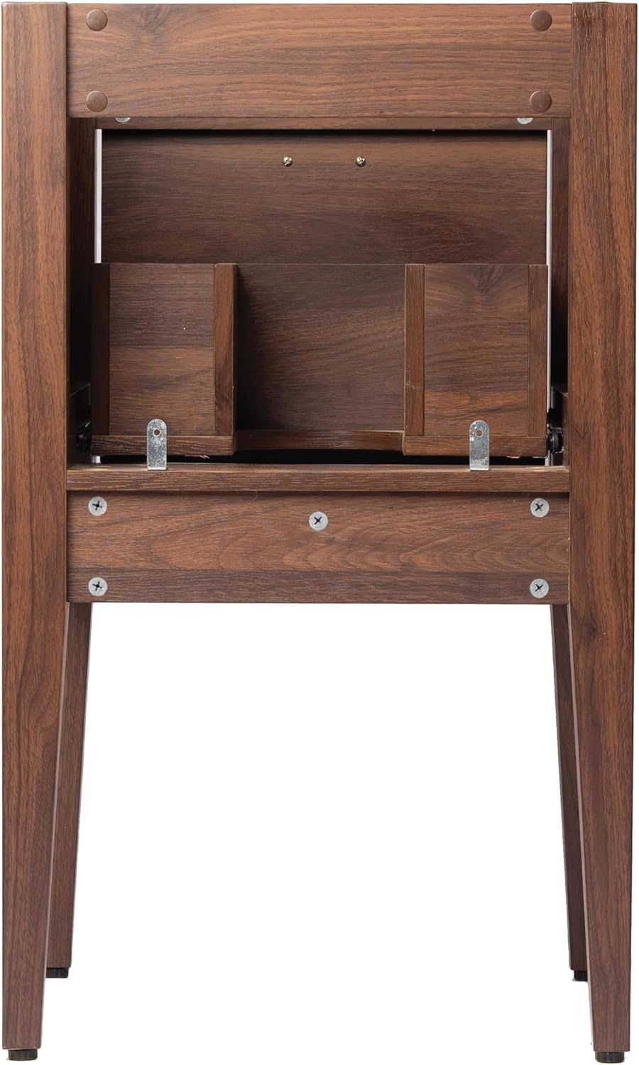 JONATHAN Y Corbin 20 in. W x 18 in. D x 33 in. H Modern 1-Drawer Freestanding Bathroom Vanity Base Only with Black Handles, Walnut (Sink Basin Not Included) VAN2000B
