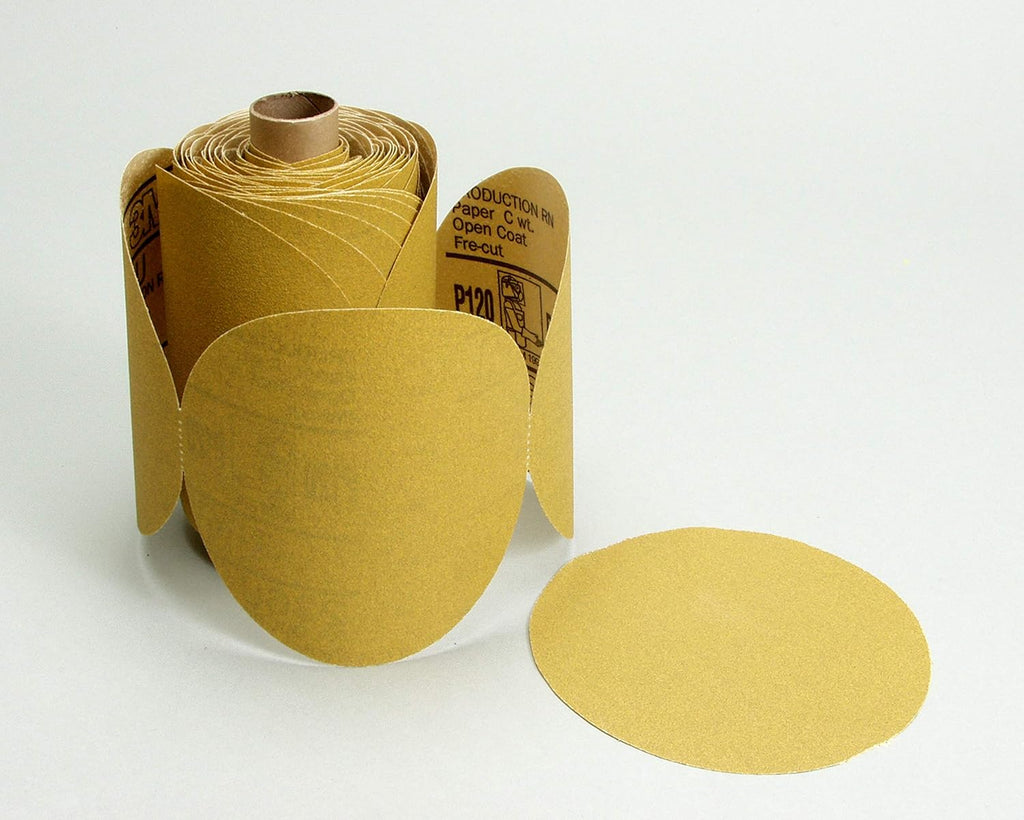 3M Stikit Gold Disc Roll, 01440, 6 in, P150, 175 discs per roll