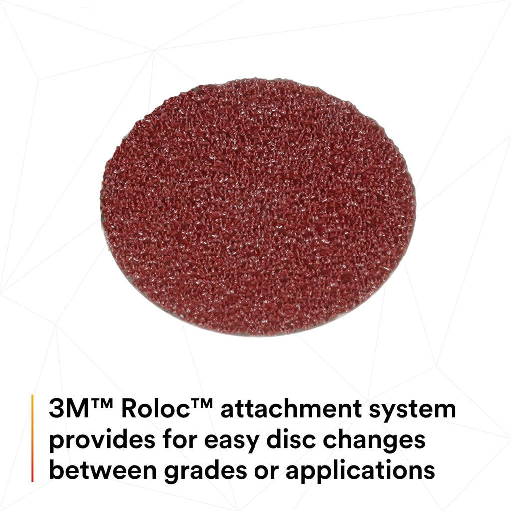 3M Cubitron II Fibre Roloc Disc 982C TR, Speed-Lok TR Quick-Change Attachment, Ceramic Aluminum Oxide, 2' Diameter, 60 Grit (Pack of 200)