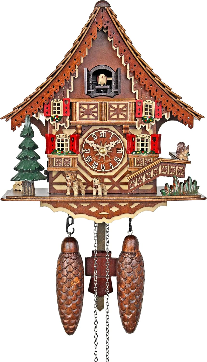 Quartz Cuckoo Clock - The Half-timbered House AH 29 QM