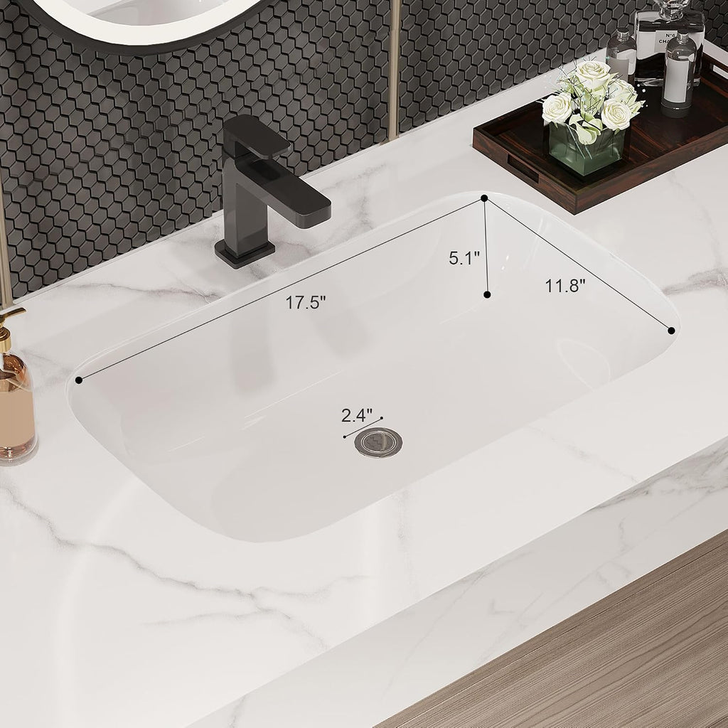 40' Bathroom Vanity with Sink Set, Modern Oak Wall Mounted Bathroom Vanity Cabinet with Sintered Stone Top&Gold Handle 2 Drawers&2 Open Storage, Single Sink Floating Bathroom Vanity