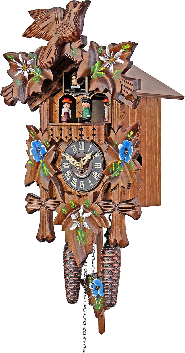 Engstler Quartz Cuckoo Clock - Alpine Flowers AH 532/10 QMT