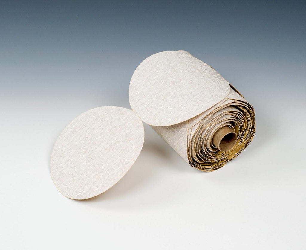 3M™ Microfinishing PSA Film Disc Roll 268L, 3 in x NH x 250, 50 Micron, Type D, Die 300V, 4 per case