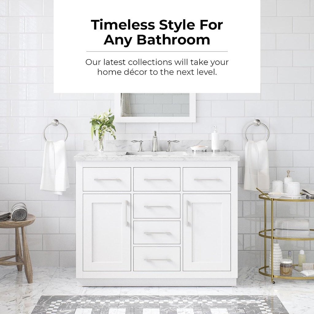 OVE Decors Athea 42' Single Undermount Sink Bathroom Vanity with Cultured Marble Countertop, Backsplash, Power Bar, in White Finish