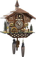 Cuckoo Palace German Cuckoo Clock - The Brotzeit House - with Quartz Movement - 10.3 inches high - Black Forest Clock