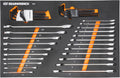 GEARWRENCH 44 Piece 90-Tooth SAE/Metric Ratcheting Wrench and Hex Key Set - 86528