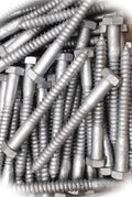 New Pack of (15) Galvanized Hex Head 5/8 x 6 Lag Bolts Wood Screws Multi-Purpose Comprehensive Hardware Fastener Assortment Kit MoPNEM03263