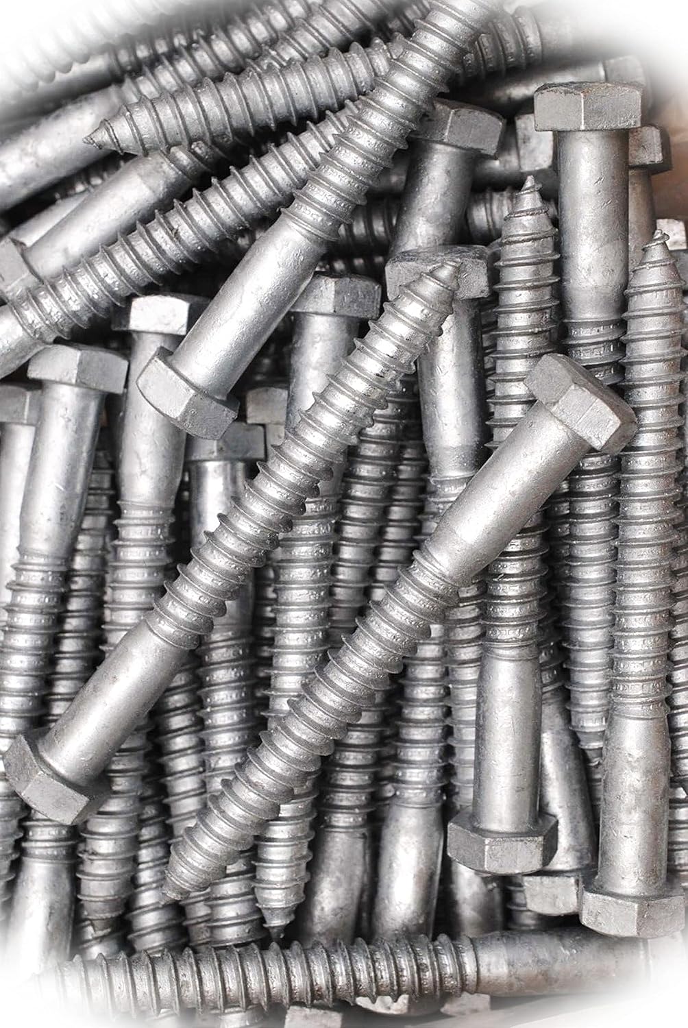 New Pack of (15) Galvanized Hex Head 5/8 x 6 Lag Bolts Wood Screws Multi-Purpose Comprehensive Hardware Fastener Assortment Kit MoPNEM03263