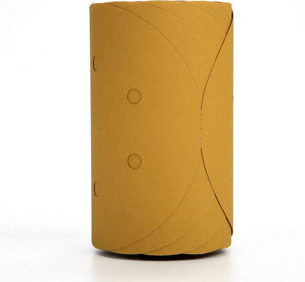 3M Stikit Gold Film Disc Roll Dust Free 225L, 01380, 6 in, P150 Grade, 125 Discs, Automotive Abrasives