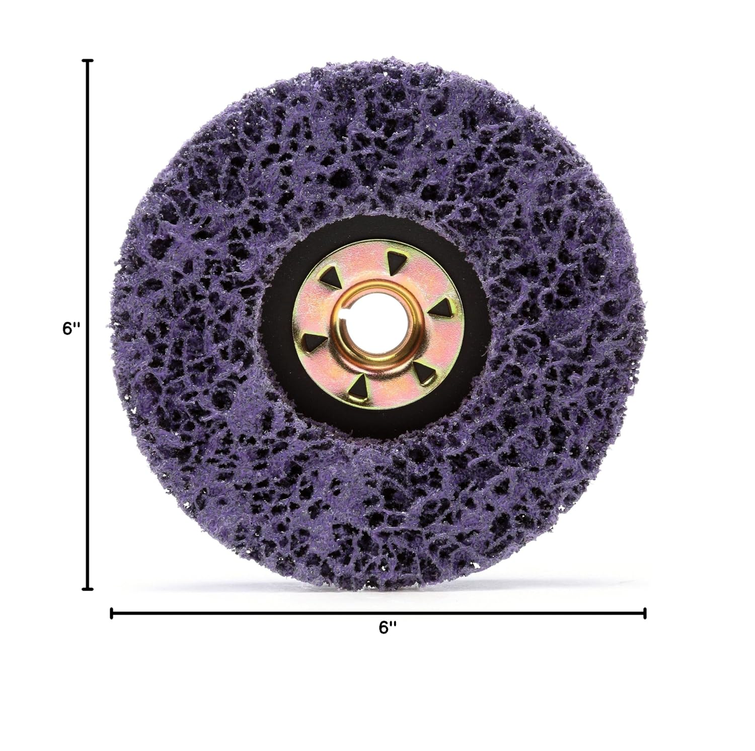 Scotch-Brite Clean and Strip XT Disc, 6 in x 1/2 in, S XCS, 15 per case