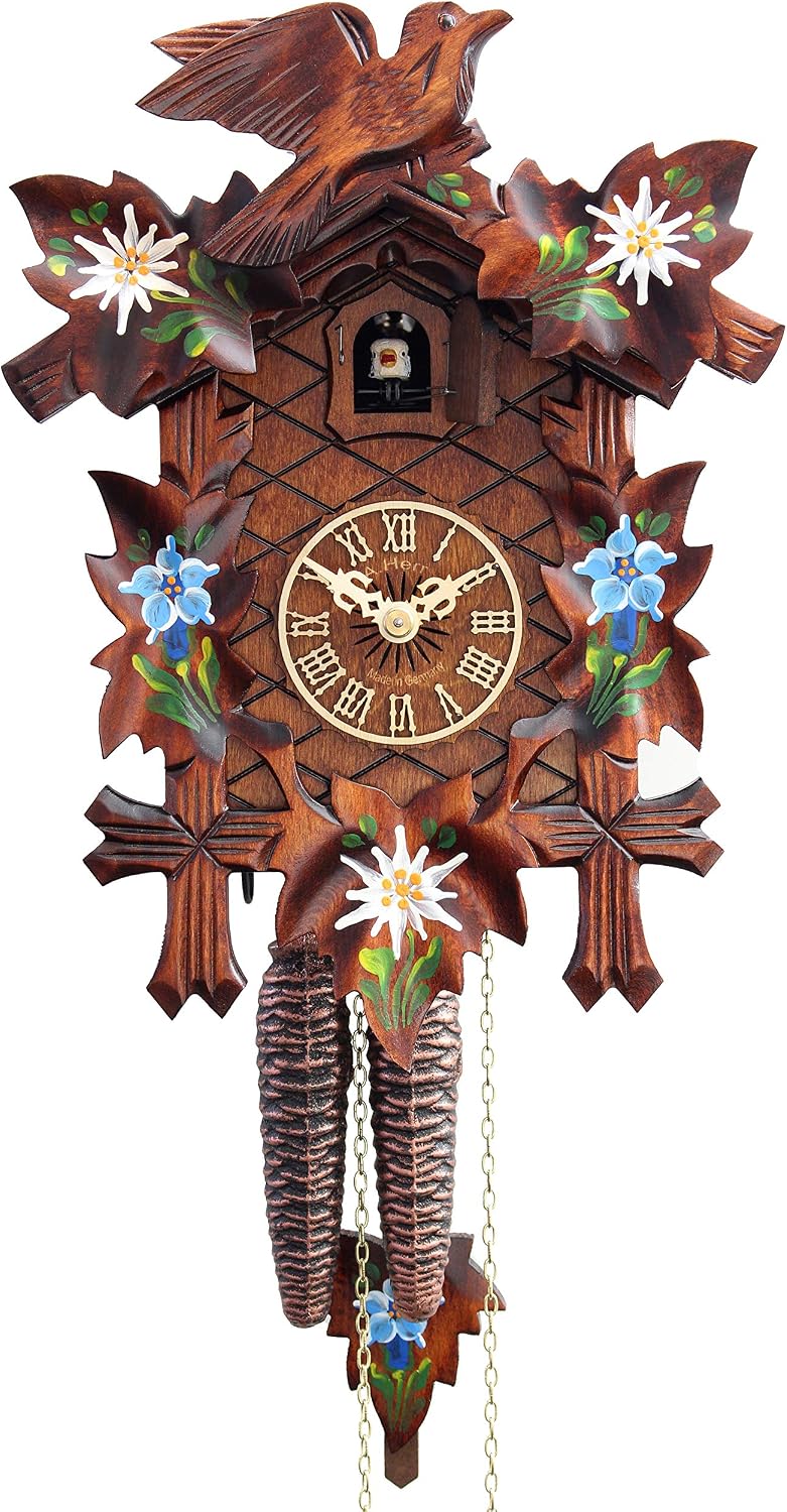 Cuckoo Clock - Alpine Flowers