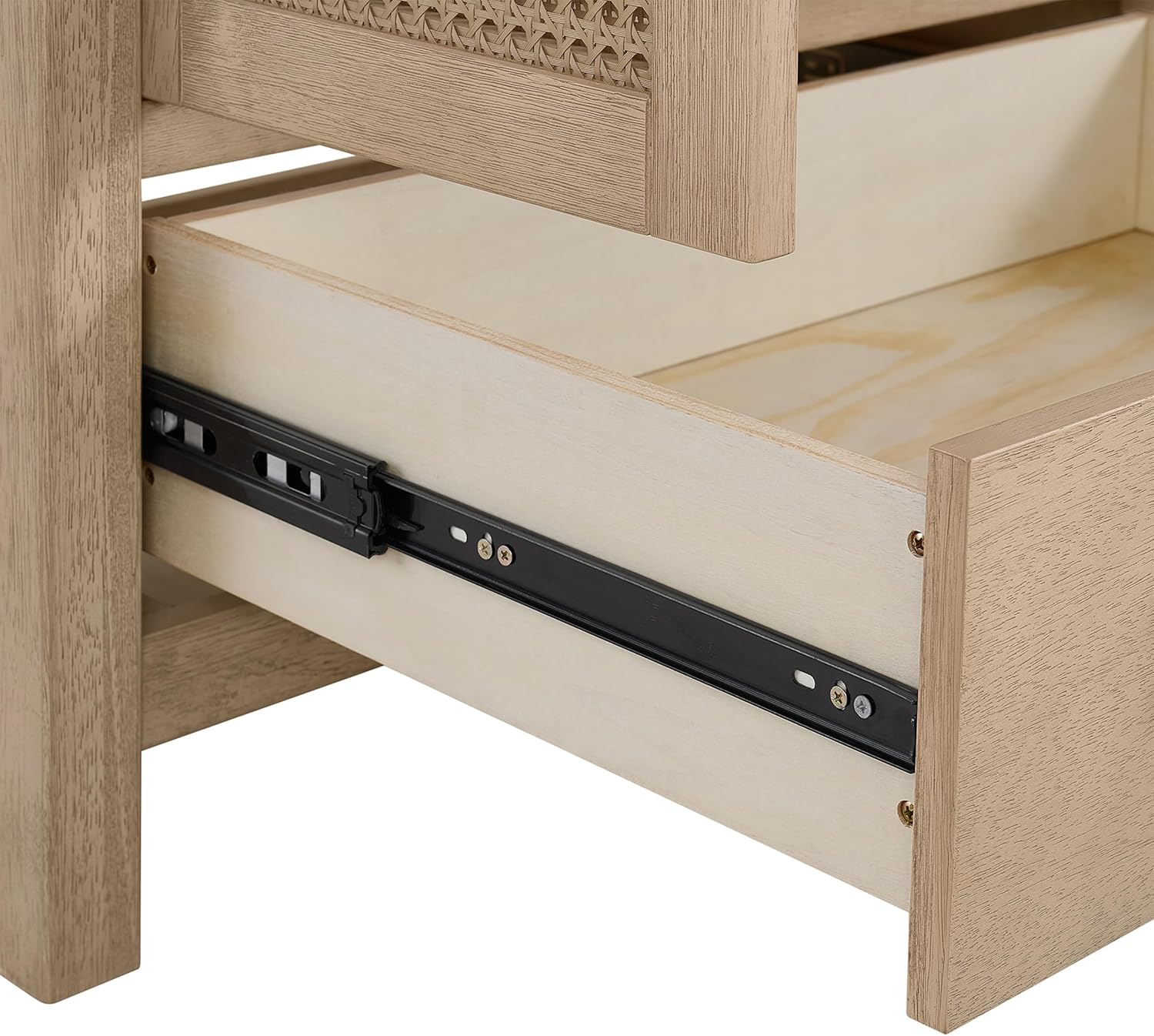 Alaterre Furniture Lucca Bathroom Vanity - Freestanding Cabinet Without Sink - 60 Inch Wood Bathroom Vanity with Soft-Close Doors and Three Drawers - for Double Sink Cabinet (Natural)