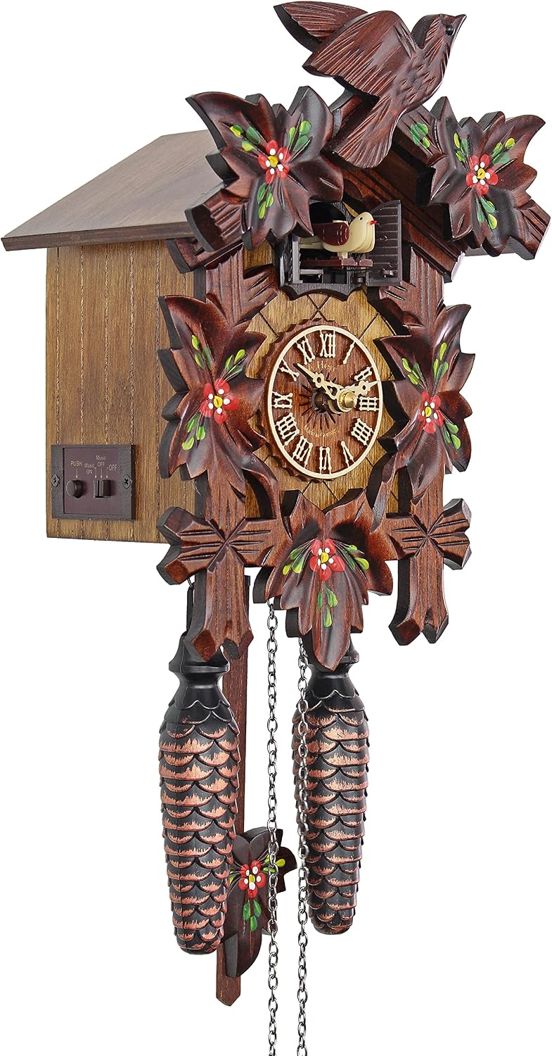 Quartz Cuckoo Clock - Spring Flowers AH 40/6 QM