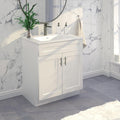 La Royal White Shaker Sink Base Bathroom Vanity Ready-to-Assemble Cabinet 30' Width