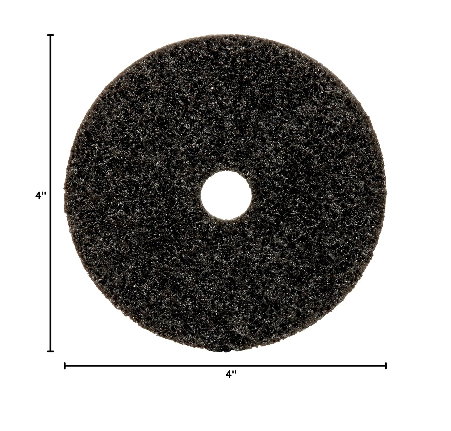 Scotch-Brite Precision Surface Conditioning Disc, PN-DH, Medium, 4 in x 5/8 in, Hook and Loop Attachment, Multi-Purpose Disc for Grinding, Polishing, and Blending