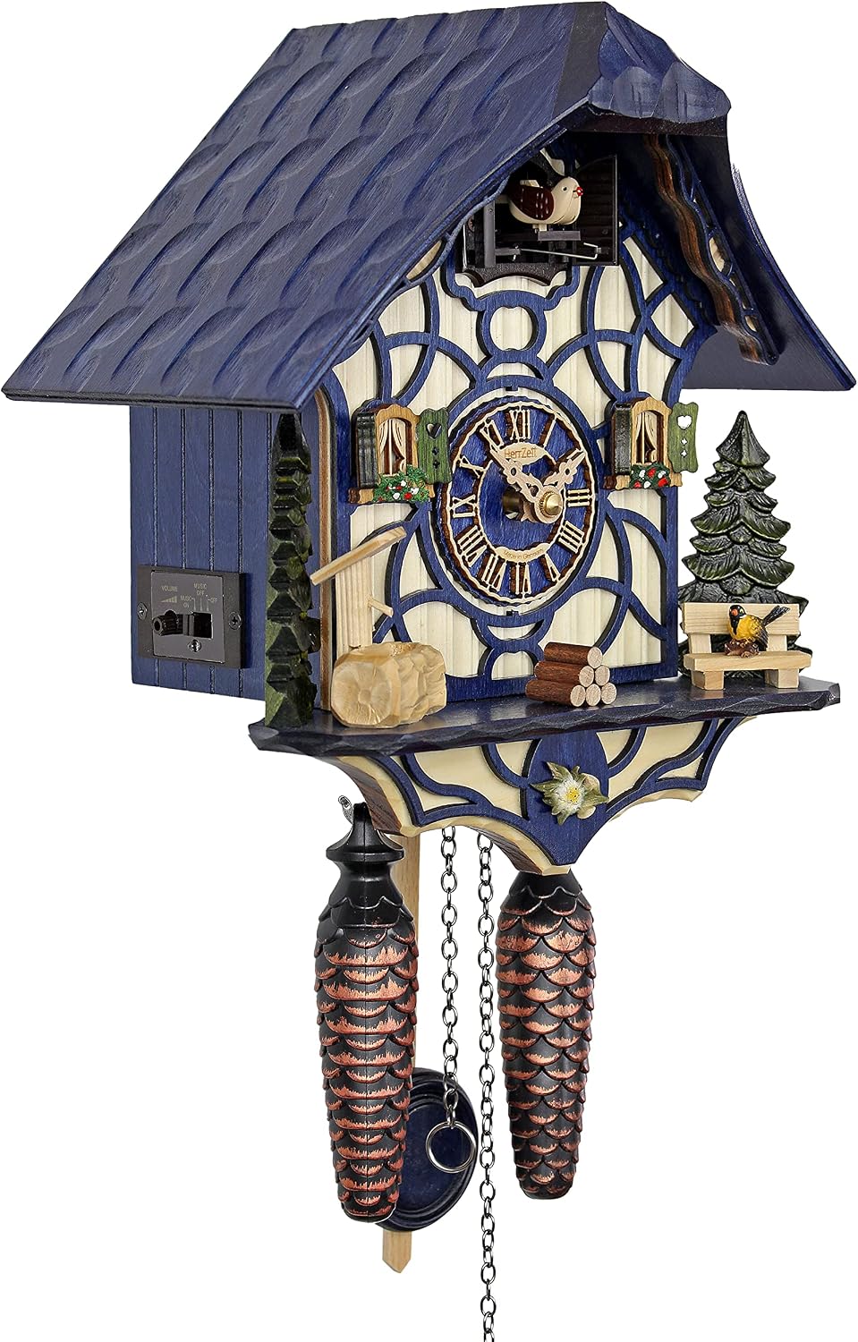 Quartz Cuckoo Clock - Magic Blue AH 34 QM