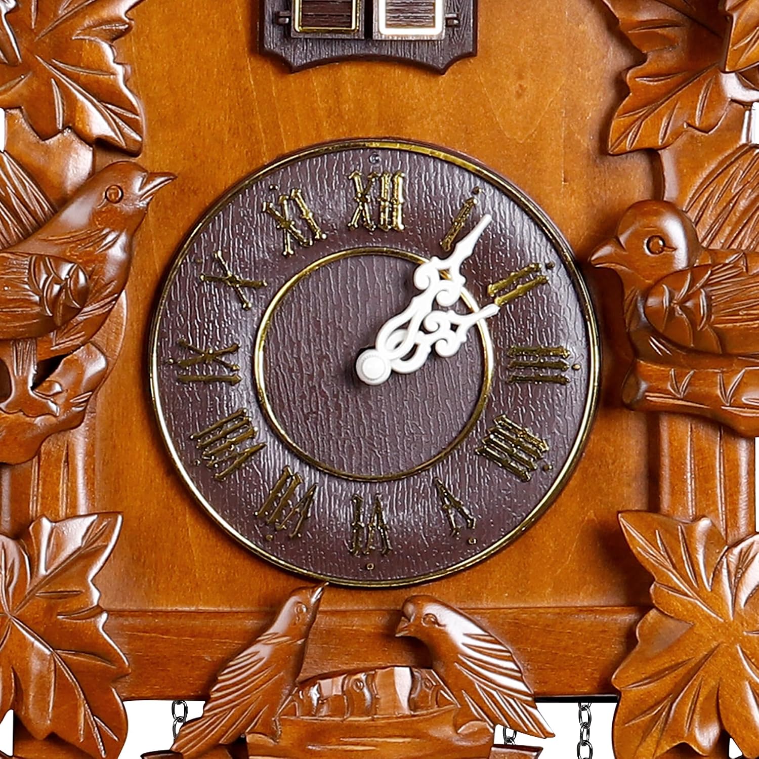 Kendal Vintage Cuckoo Clocks, Large Handcrafted Wood Cuckoo Clock and Swinging Pendulum Wall Clock Traditional, Wooden Decorative,Modern Wall Clock Cuckoo Clock MX015-1