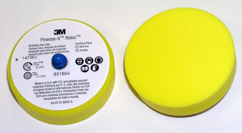 3M Finesse-it Roloc Finishing Disc Pad 14736V, 3 in Firm, 12 per case