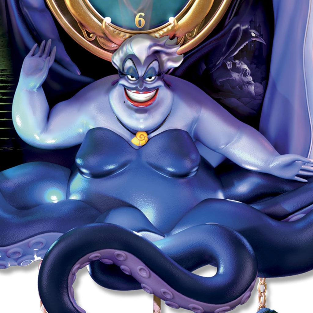 The Bradford Exchange Disney Villains Timeless Treachery Musical Cuckoo Clock, LED Illuminated, Limited Edition