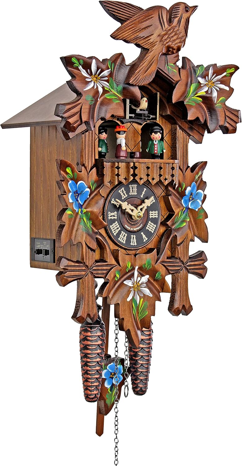 Engstler Quartz Cuckoo Clock - Alpine Flowers AH 532/10 QMT