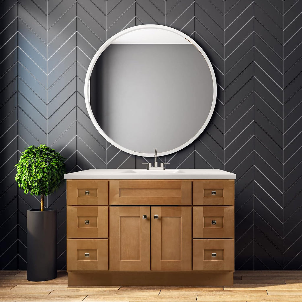 Design House Brookings 48 Inch Shaker, Solid Wood, Fully Assembled, Modern Birch, 215780