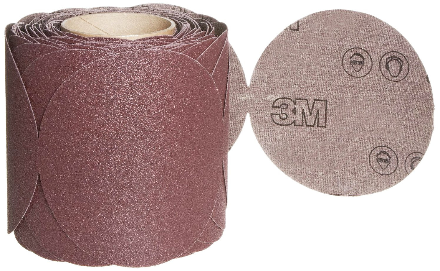 3M Stikit Cloth Disc Roll 341D - 50 Grit Aluminum Oxide Sanding Discs - X-Weight Adhesive Backed Discs - 5'