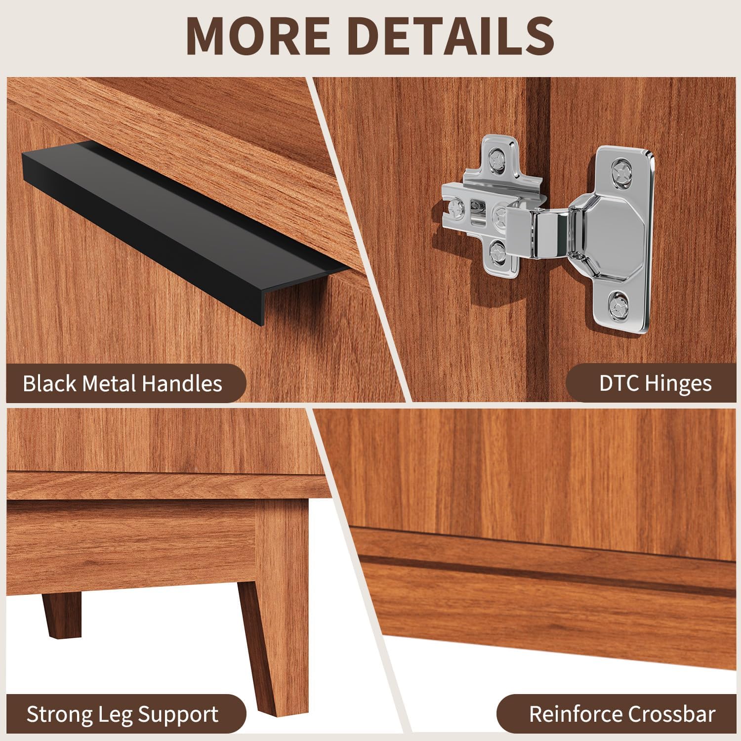 EROMMY 24 Inch Bathroom Vanity with Sink Combo, Bathroom Vanity with 2 Doors, Rustic Freestanding Bathroom Cabinet with Adjustable Shelf & Boat Glass Vessel Sink, Includes Water Tap & Sink Accessories