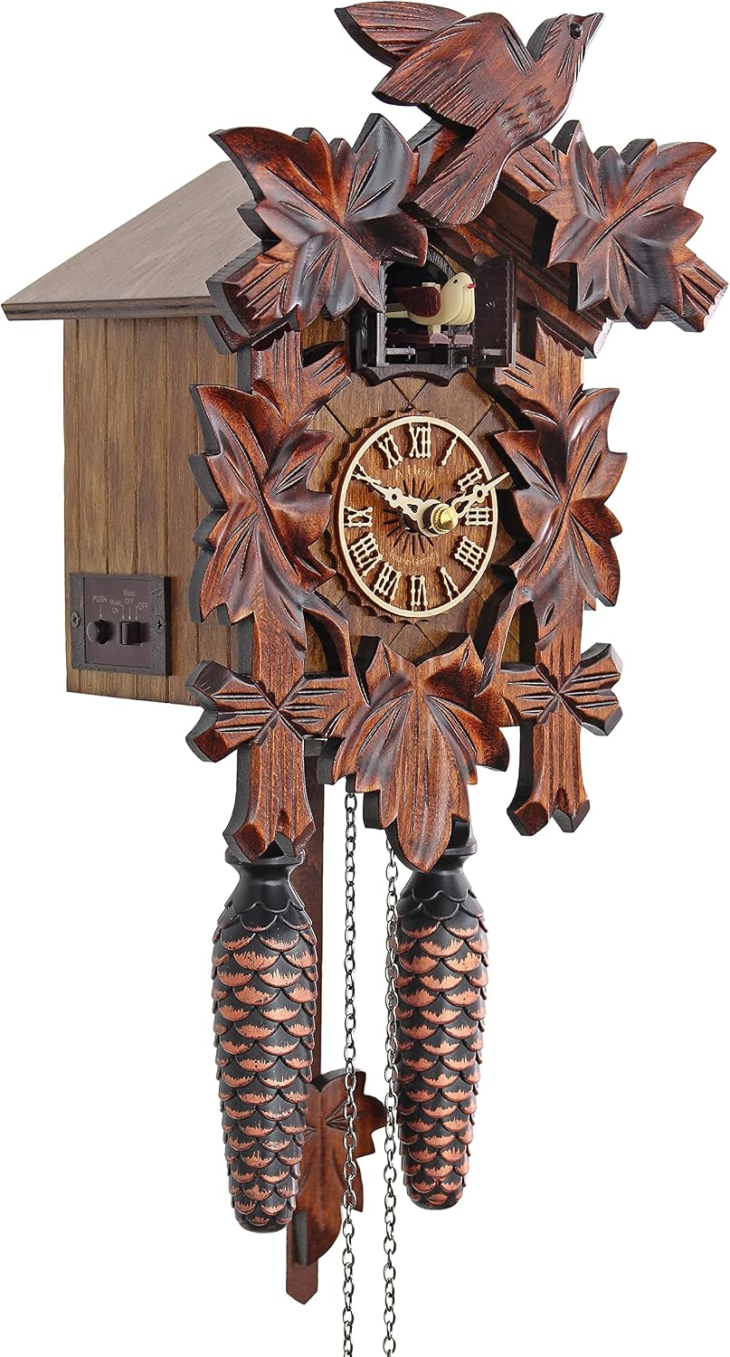 Quartz Cuckoo Clock - The Traditional Vine Leaves AH 40/1 QM