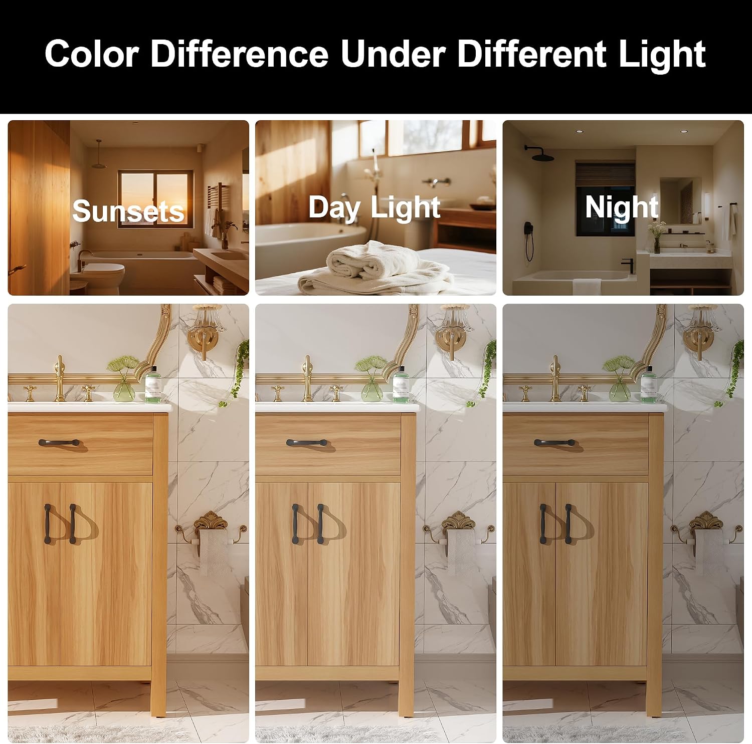 Harper & Bright Designs 48' Bathroom Vanity Set with Double Sink, Free Standing Single Basin Vanity with Tip-Out Drawer & Adjustable Shelf, Wood Storage Cabinet with Ceramic Basin for Bathroom, Wood