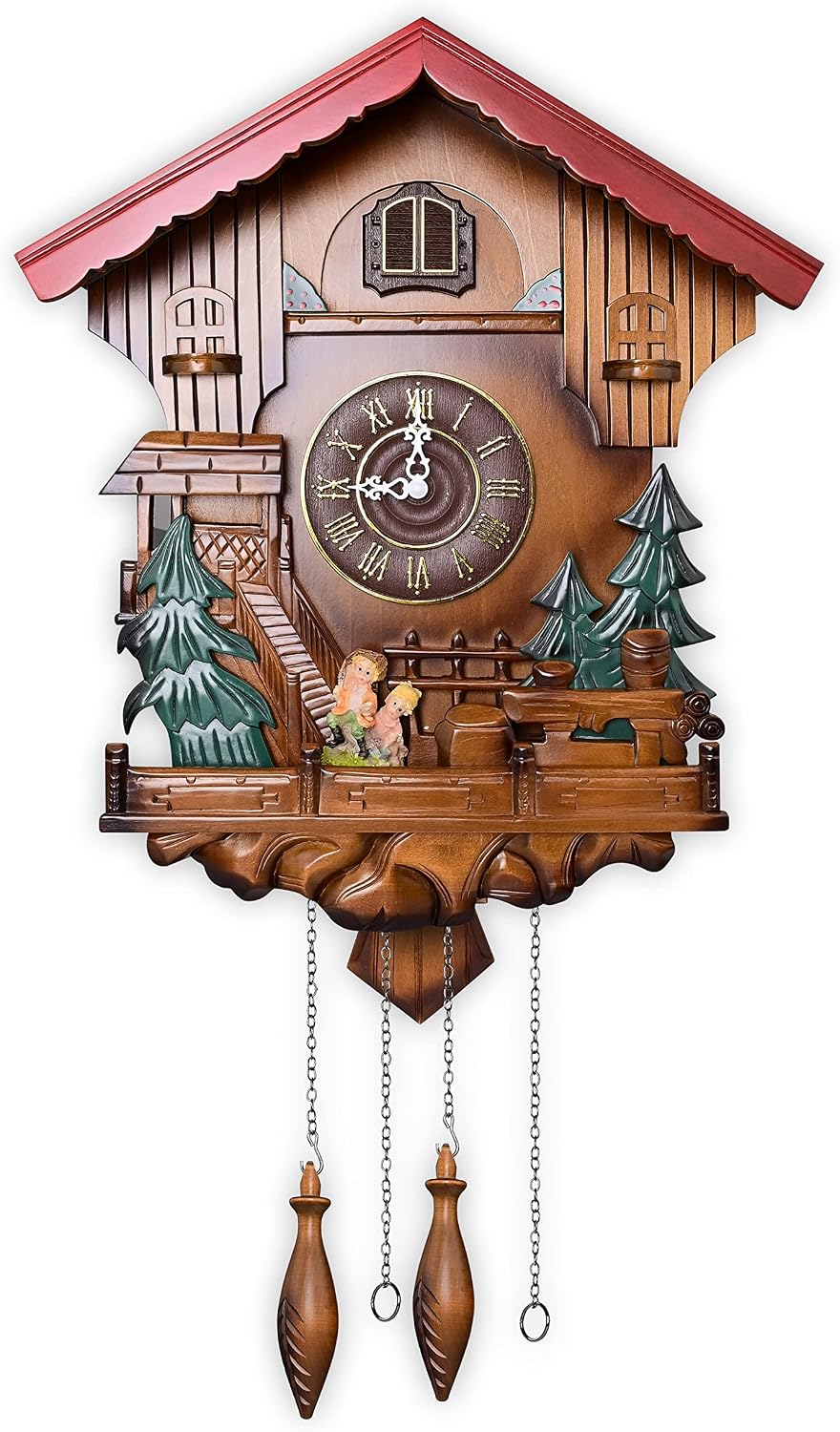 Kendal Cuckoo Clock Pendulum Quartz Wall Clock Black Forest House Home Decor MX239