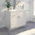 La Royal White Shaker Sink Base Bathroom Vanity Ready-to-Assemble Cabinet 36' Width