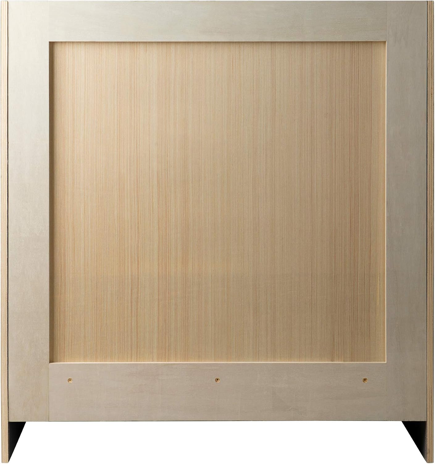 Design House Brookings 31 Inch Bathroom Vanity with Top, Ready to Assemble, Painted Gray, 597666