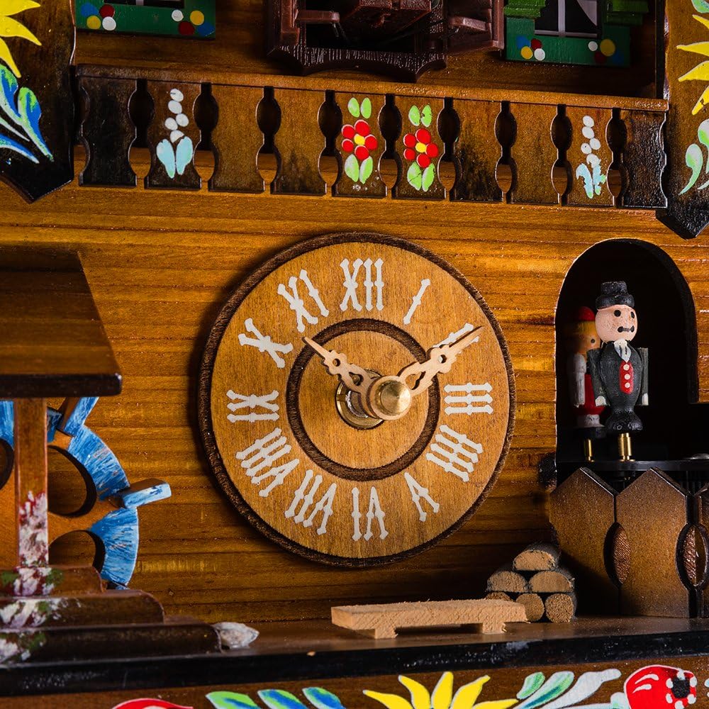 Kintrot Cuckoo Clock Pendulum Quartz Wall Clock Black Forest House Home Decor