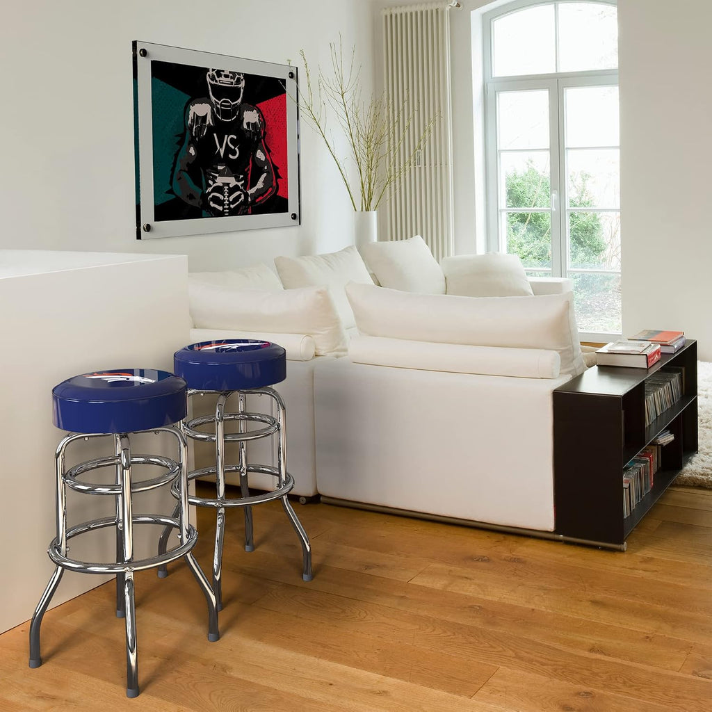 Imperial Denver Broncos Team Chrome Bar Stool