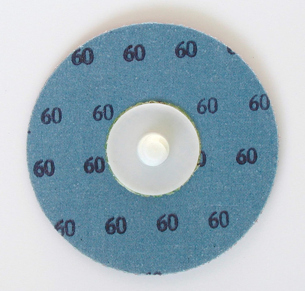 3M 33114 Standard Abrasives Quick Change TR Cleaning Pro Disc 840399, 2 in Coating Cut Cutting Angle Flute Blue (Pack of 25)