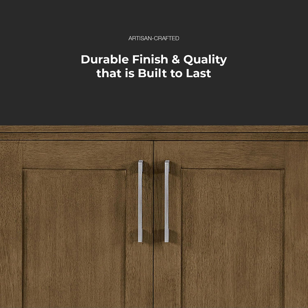 OVE Decors Athea 30' Single Undermount Sink Bathroom Vanity with Cultured Marble Countertop and Backsplash in Almond Latte Finish