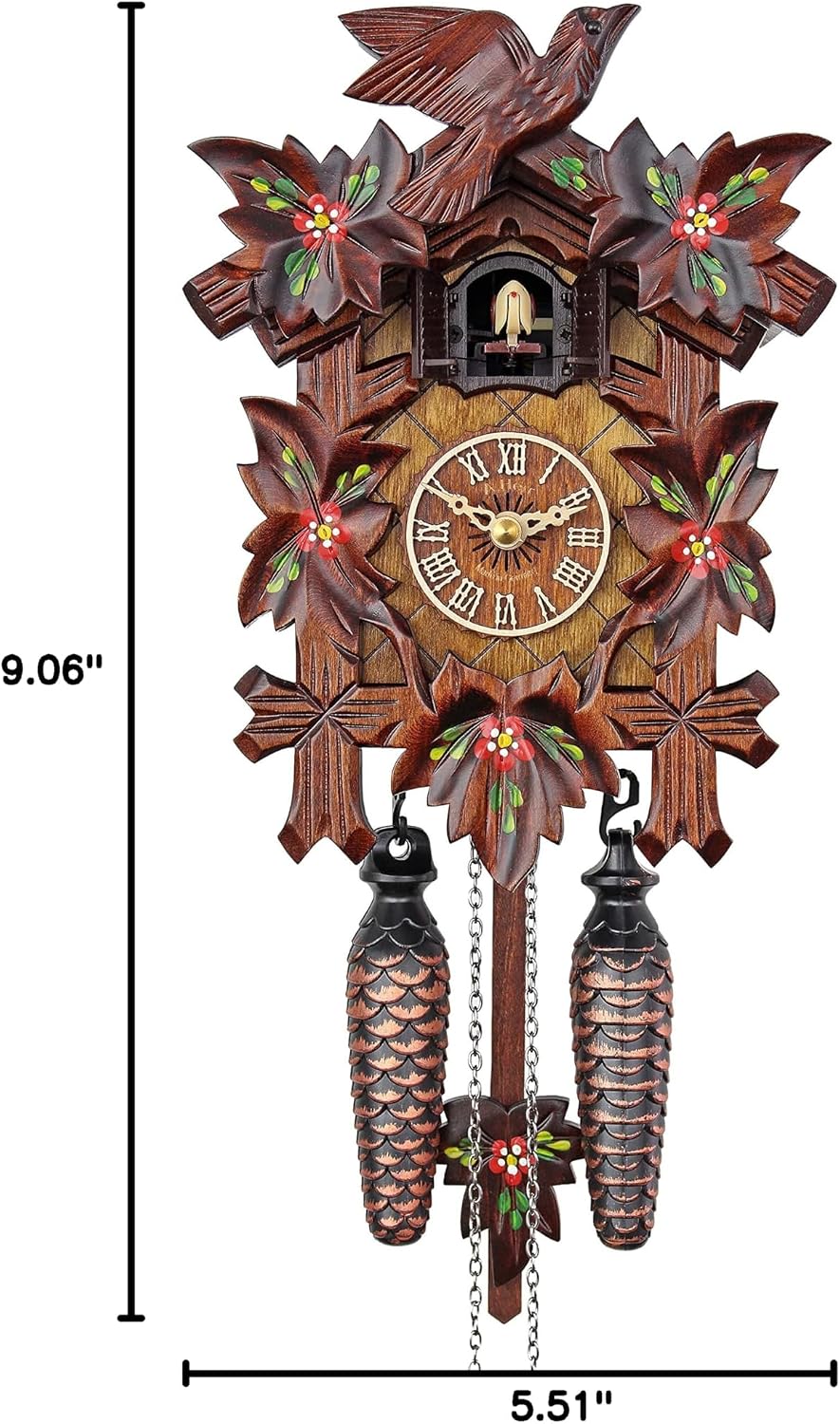 Quartz Cuckoo Clock - Spring Flowers AH 40/6 QM